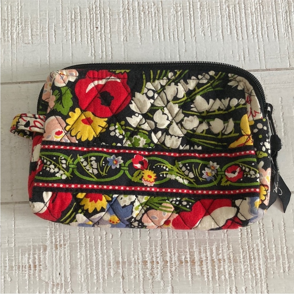 Vera Bradley Small Cosmetic Bag in Night and Day Pattern